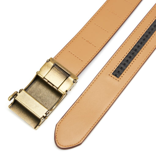 Brown Bronze Leather Belt - Image 7