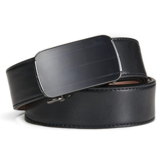 Black Elegant Leather Belt - Image 3