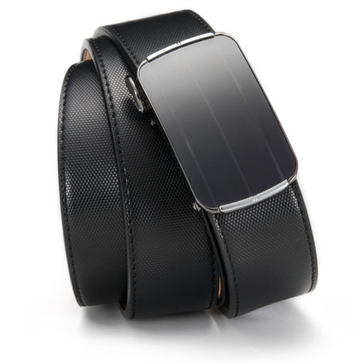 Black Elegant Leather Belt - Image 4