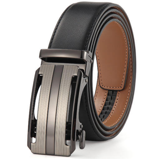 Black Martell Duo Leather Belt - Image 2
