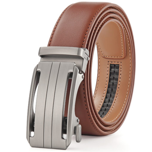Brown Martell Steel Leather Belt - Image 2
