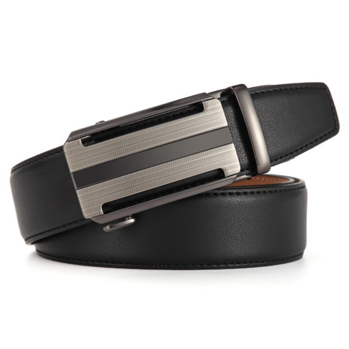 Black Martell Duo Leather Belt - Image 3