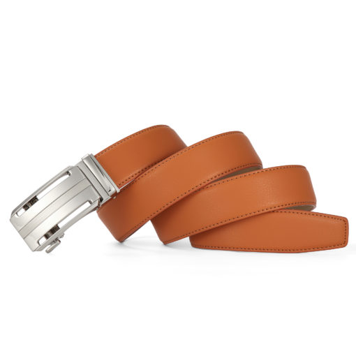 Tan Martell Silver Leather Belt