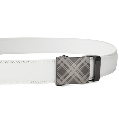 White Scotch Leather Belt - Image 5