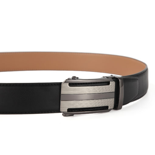 Black Martell Duo Leather Belt - Image 5