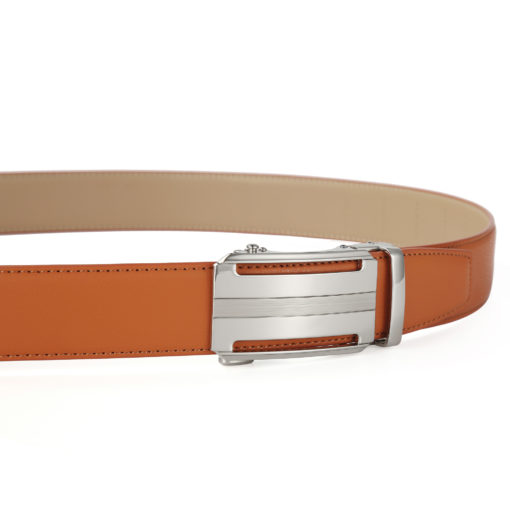 Tan Martell Silver Leather Belt - Image 5
