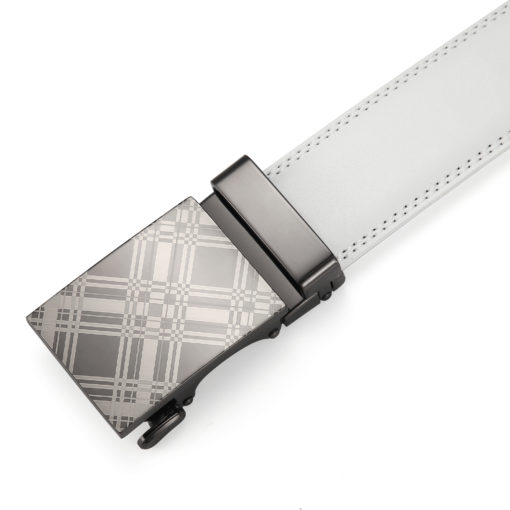 White Scotch Leather Belt - Image 6