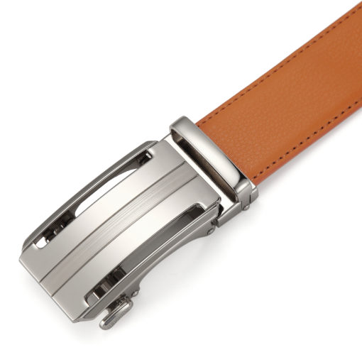 Tan Martell Silver Leather Belt - Image 6