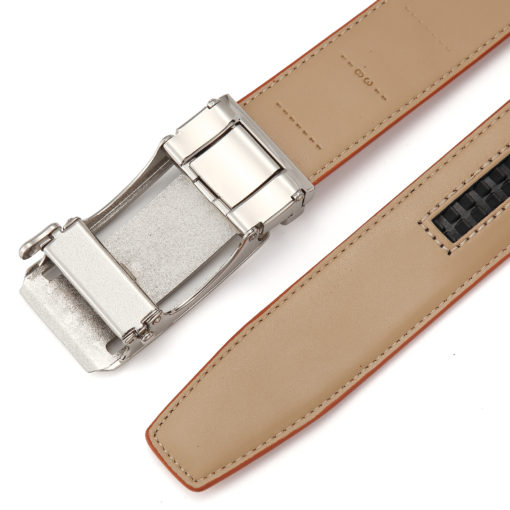 Tan Martell Silver Leather Belt - Image 7