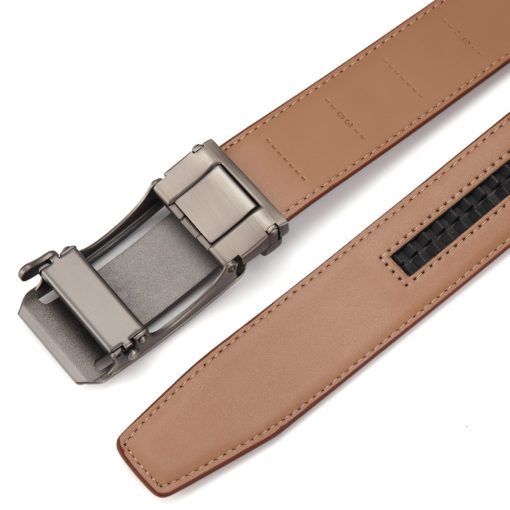 Brown Martell Steel Leather Belt - Image 7