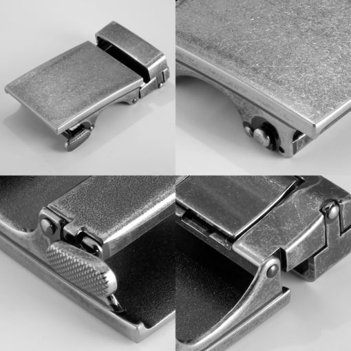 Black Steel Leather Belt - Image 6