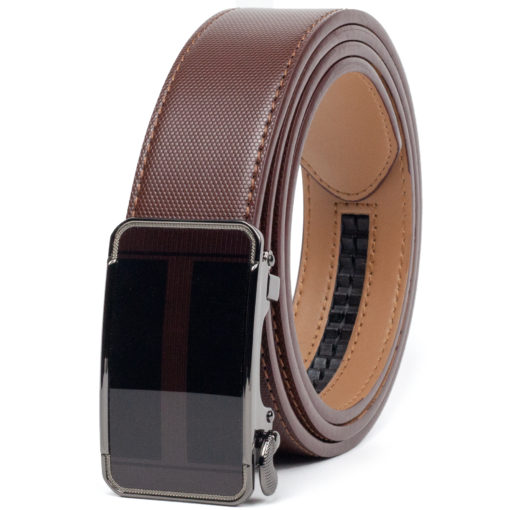 Brown Claret Leather Belt - Image 2