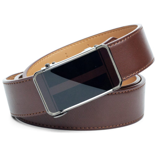 Brown Claret Leather Belt - Image 3