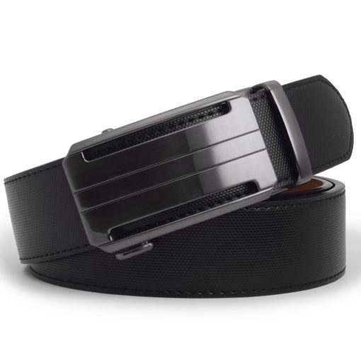 Black Martell Leather Belt - Image 3