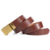 Brown Bronze Leather Belt