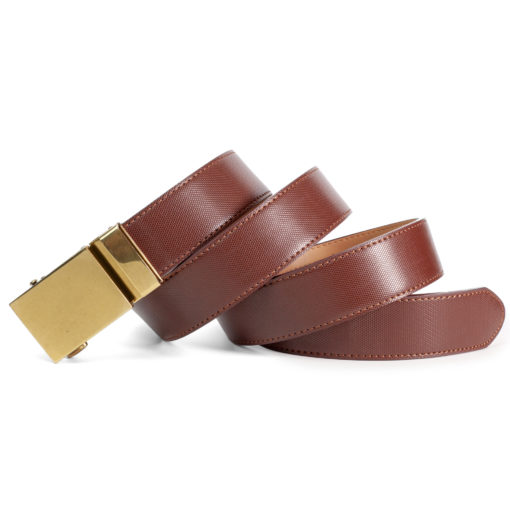 Brown Bronze Leather Belt