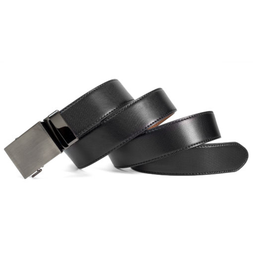 Black Duotone Leather Belt