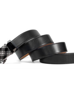 Black Scotch Leather Belt