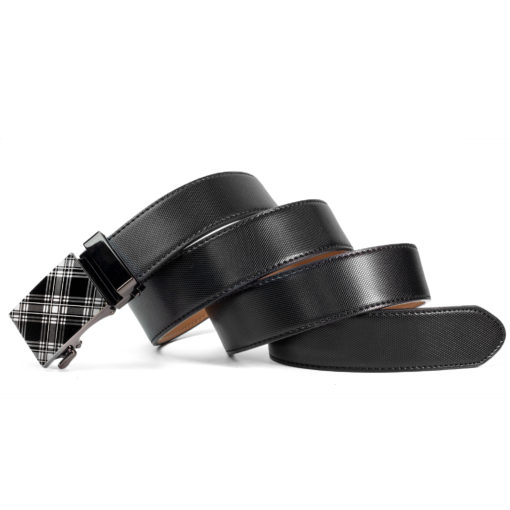 Black Scotch Leather Belt