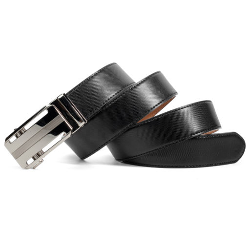 Black Martell Silver Leather Belt