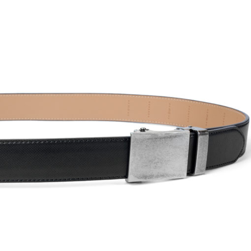 Black Steel Leather Belt - Image 5
