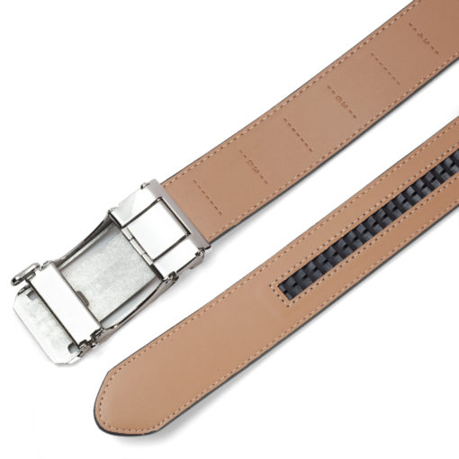 Black Martell Silver Leather Belt - Image 7