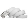 White Martell Silver Leather Belt